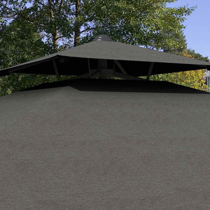 Square Balcony parasol, 243cm, UV protection, Dark grey