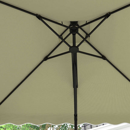 Cantilever Parasol 243x243cm with UV protection & Double roof