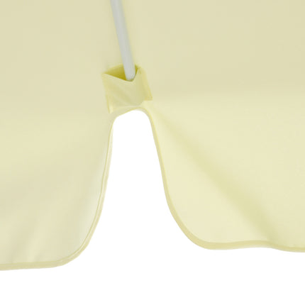 Height adjustable 2.5 m Beige aluminum parasol for balcony