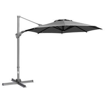 Large cantilever parasol, 300 cm, adjustable sun protection