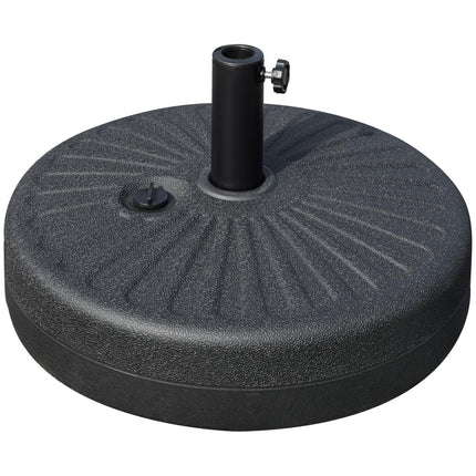 Parasol Base 22 Kg, Cement, Black - Fits Ø38/48 Mm
