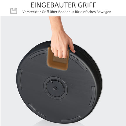 Parasol Base 22 Kg, Cement, Black - Fits Ø38/48 Mm