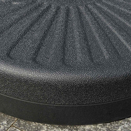 Parasol Base 22 Kg, Cement, Black - Fits Ø38/48 Mm