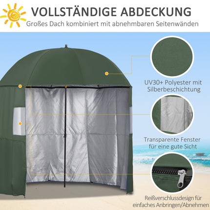 Fishing umbrella tent, 2.2M, side wall, UV sun protection