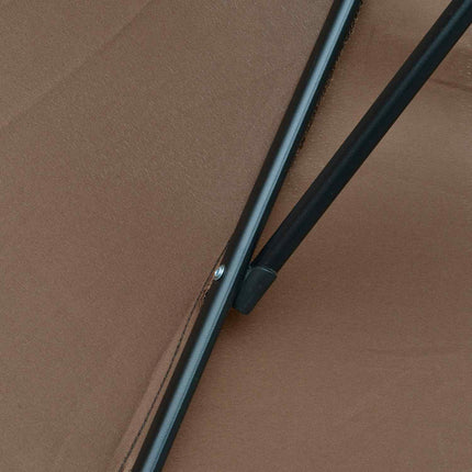 Cantilever Parasol with crank, Coffee Ø3x2.5M