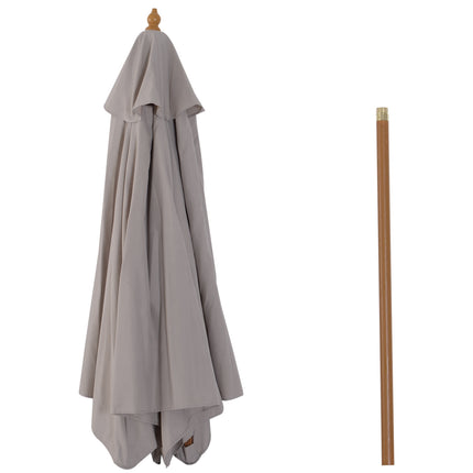 Garden parasol, 3-layer sun protection, bamboo, Ø2.5x2.3 M