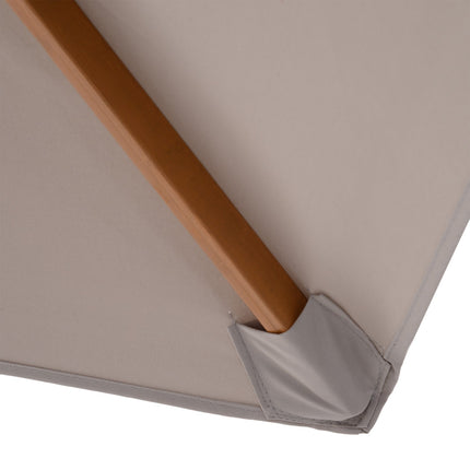 Garden parasol, 3-layer sun protection, bamboo, Ø2.5x2.3 M