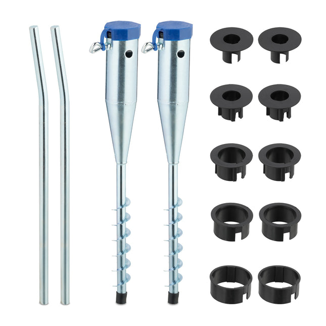 Parasol Ground Anchors, Set of 2, Adjustable Size