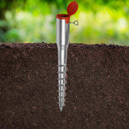 Parasol Ground Spike, Iron, Fits 26–65 mm Poles