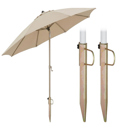 Parasol Ground Spikes, Set of 2, Fits 32 mm Poles
