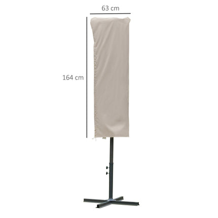 Parasol, weatherproof windproof, outdoor, 63x164 cm