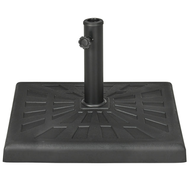 Umbrella stand, 19 kg base, fits Ø 32/38/48 mm poles, black