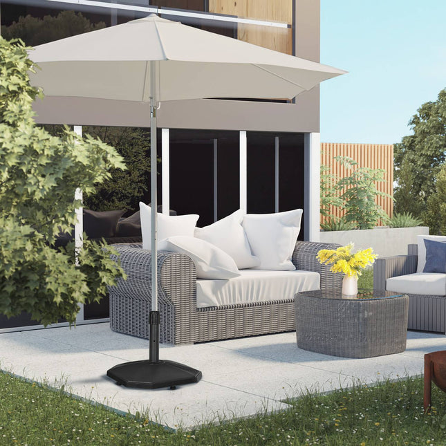 Stable parasol stand 22Kg for 32-38mm poles, black