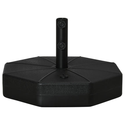 Parasol base 40 kg for 38/48 mm poles, water/sand fillable
