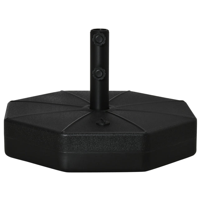 Parasol base 40 kg for 38/48 mm poles, water/sand fillable
