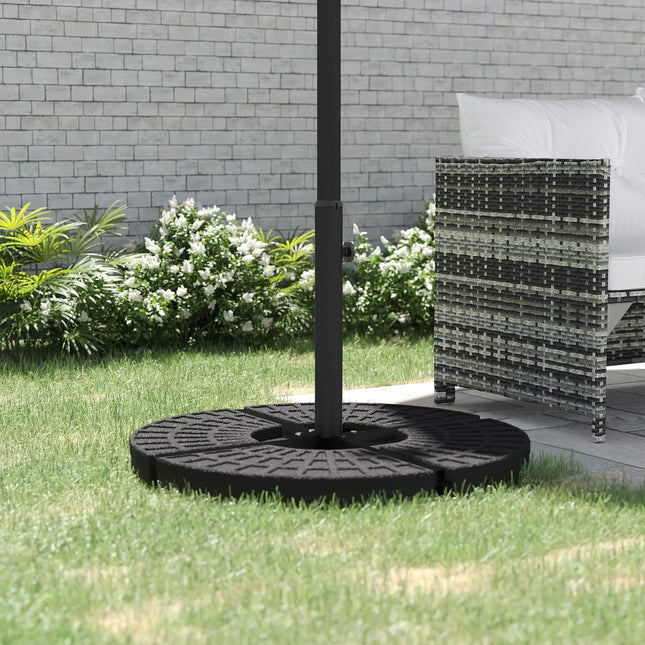 Parasol stand, Black - 4 Kg, Fits Ø38-48 Mm poles