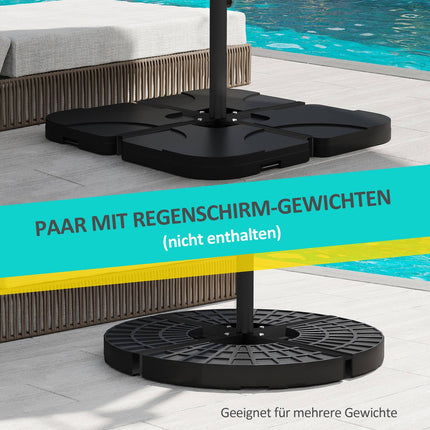 Parasol stand, Black - 4 Kg, Fits Ø38-48 Mm poles