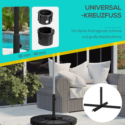 Parasol stand, Black - 4 Kg, Fits Ø38-48 Mm poles
