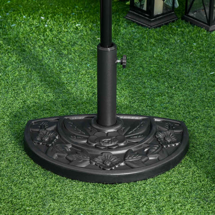Garden Umbrella Base 9Kg, Flower Design, Ø35/38/48Mm