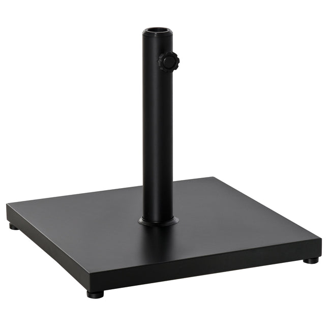 Parasol stand in black metal - Fits Ø35/38/48 mm umbrellas