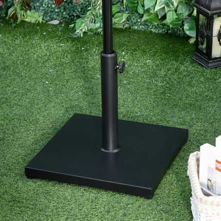 Parasol stand in black metal - Fits Ø35/38/48 mm umbrellas