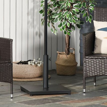 Parasol stand in black metal - Fits Ø35/38/48 mm umbrellas