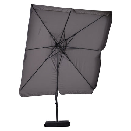 Cantilever Parasol, UV50+ with Stand & Cover, 270x270 cm