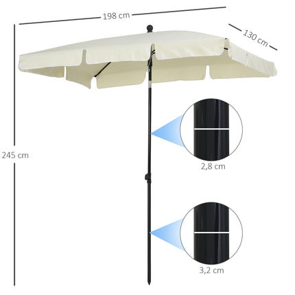 UV protection Collapsible parasol for balcony and beach