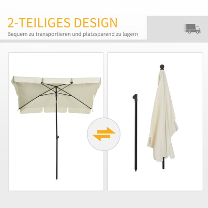 UV protection Collapsible parasol for balcony and beach