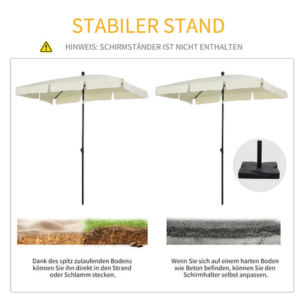 UV protection Collapsible parasol for balcony and beach