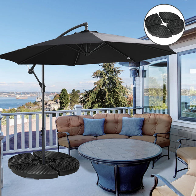 Weatherproof Cantilever Umbrella Base, HDPE, Up to 68 Kg