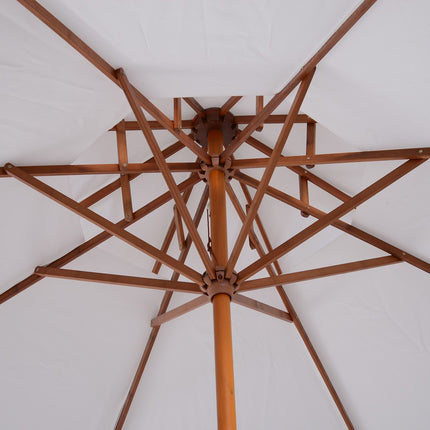 Garden parasol, double roof, cream