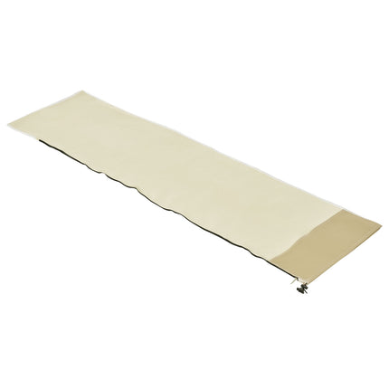 Parasol cover with zipper, durable oxford fabric, beige/coffee