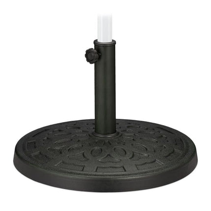 Parasol stand in cast iron look