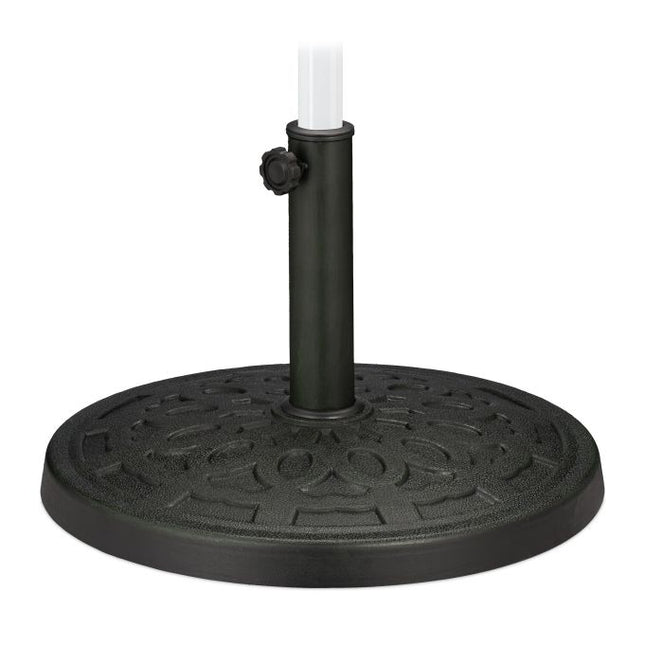 Parasol stand in cast iron look