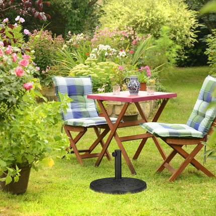 Parasol stand in cast iron look