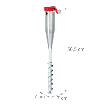 Parasol with ground sleeve 25 - 55 mm