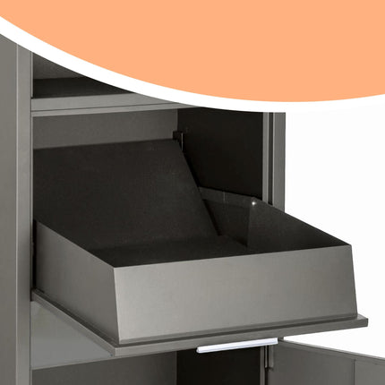 Parcel Letterbox with Secure Lockable Compartments