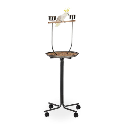Parrot perch with stand