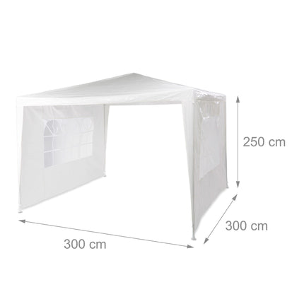 Party tent 3x3 m 2 walls