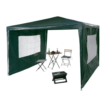 Party tent 3x3 m 2 walls