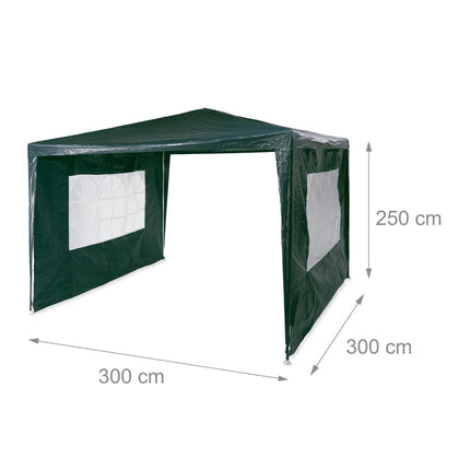 Party tent 3x3 m 2 walls