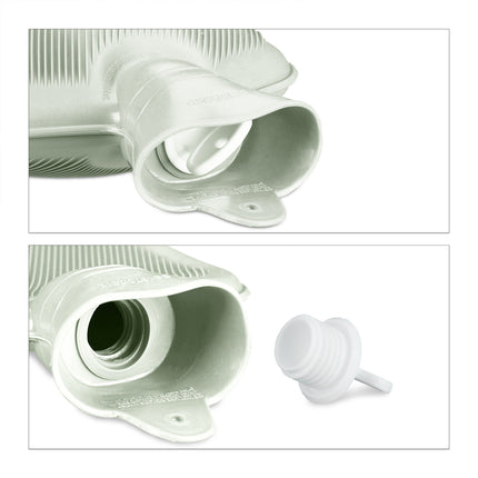 Pastel Green 2L Hot Water Bottle for Pain Relief