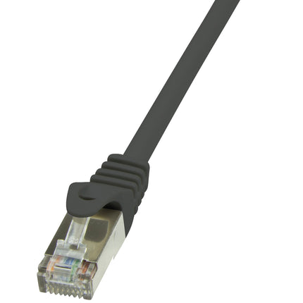 Patch cable Cat6 F/UTP Ecoline 1m Black
