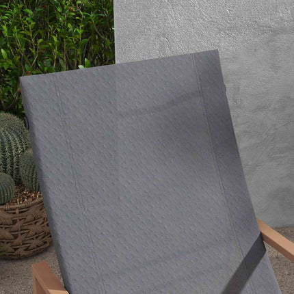 Patio chair set with mesh cover, metal frame, dark grey