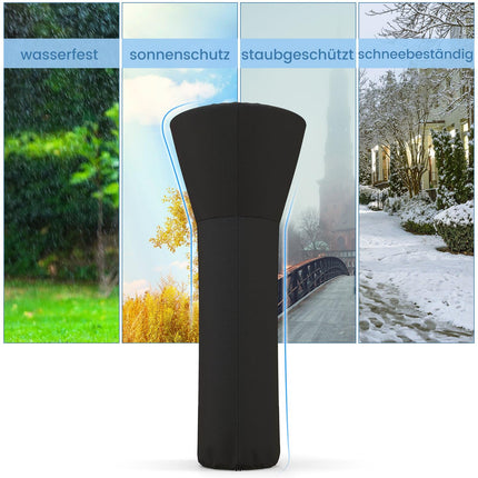 Patio Heater Cover, Weatherproof Oxford Fabric, Black