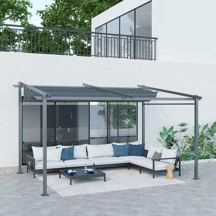 Aluminum Pergola 4x3m, Adjustable roof, UV protection