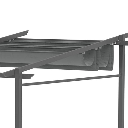 Aluminum Pergola 4x3m, Adjustable roof, UV protection