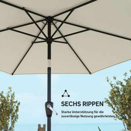 Patio Umbrella, 270 cm, UPF 50+ UV Protection