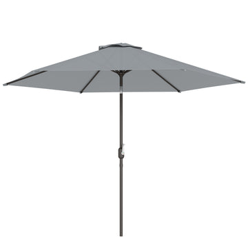 Patio Umbrella 2.95m with Tilt, UPF30+ Polyester